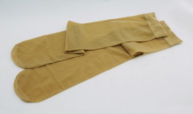 Kahverengi diz çorap