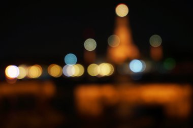 Riverside ışıktan bokeh