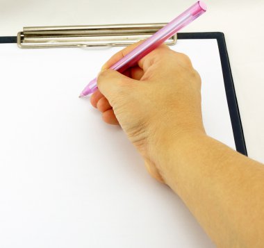 Kadınlar bir beyaz kağıda notlar yazıyoruz