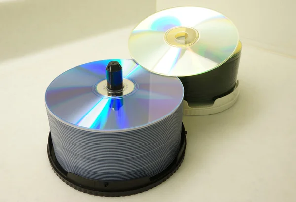 Two stacks of CD — Stock Photo, Image