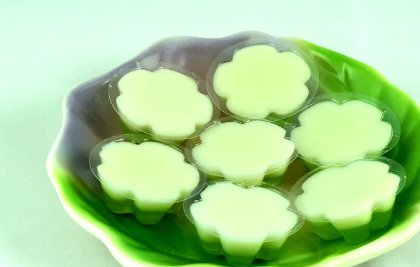 Coconut jelly dessert — Stock Photo, Image