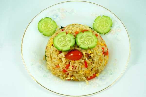 Vegetarian fried rice — Stock Photo, Image