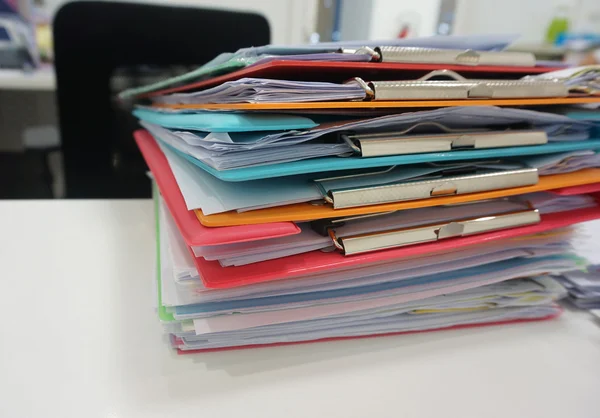 Stack of plastic clipboard and file document