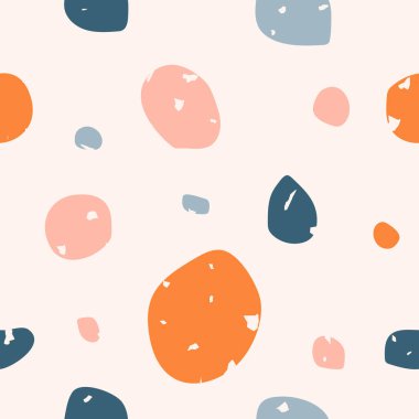 Terrazzo döşeme vektörü kusursuz desen. Klasik Venedik terrazzo tarzı taş, granit, kuvars..