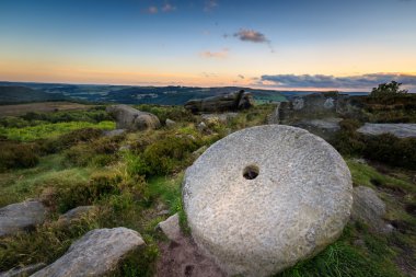Peak District millstone
