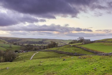 Yorkshire dales İngiltere'de