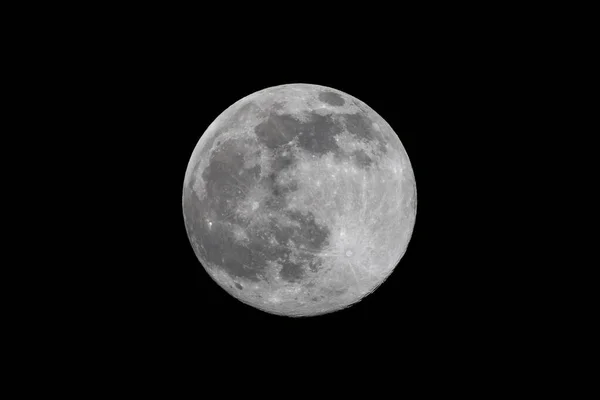 Snow Moon Prise Février 2021 Lune Neige Est Autre Nom — Photo