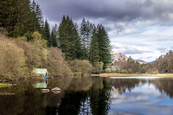 Vista Loch Ard Para Ben Lomond Distância — Fotografia de Stock