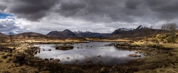 Rannoch Moor Manzarası Skoçya Dağları Ngiltere — Stok fotoğraf