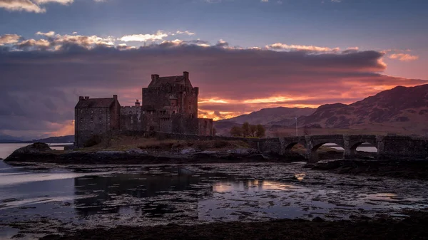 Castillo Eilean Donan Dornie Tierras Altas Escocia — Foto de Stock