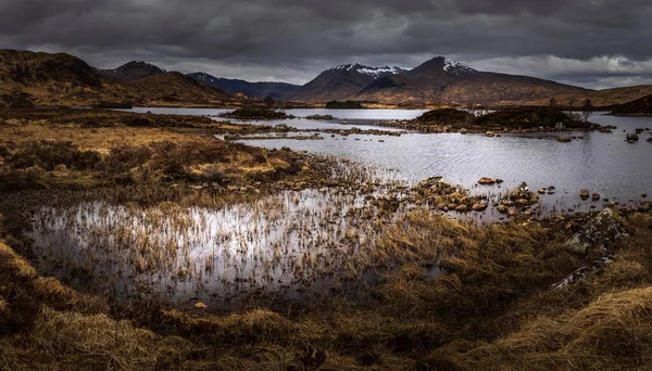 Rannoch Moor Manzarası Skoçya Dağları Ngiltere — Stok fotoğraf