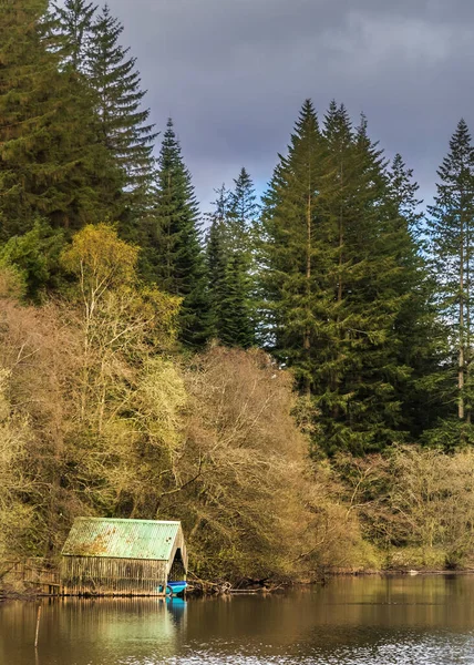 Vista Desde Loch Ard Hacia Ben Lomond Distancia — Foto de Stock