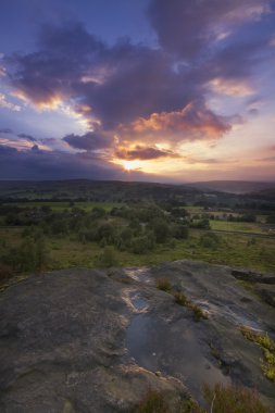 Norland moor sunset clipart