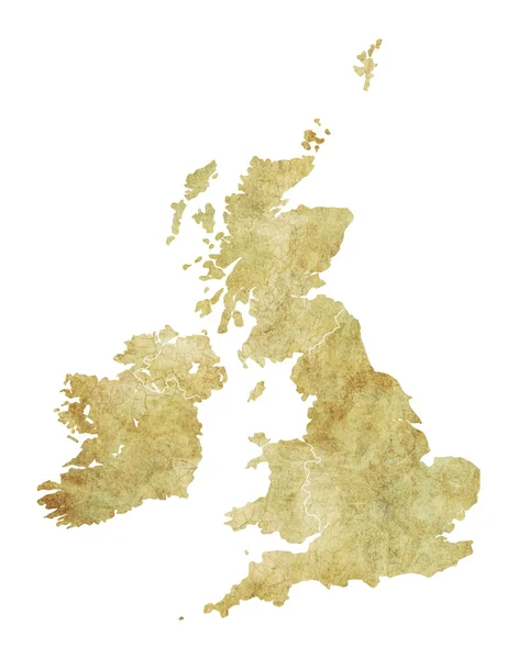 Grande mapa britânico — Fotografia de Stock