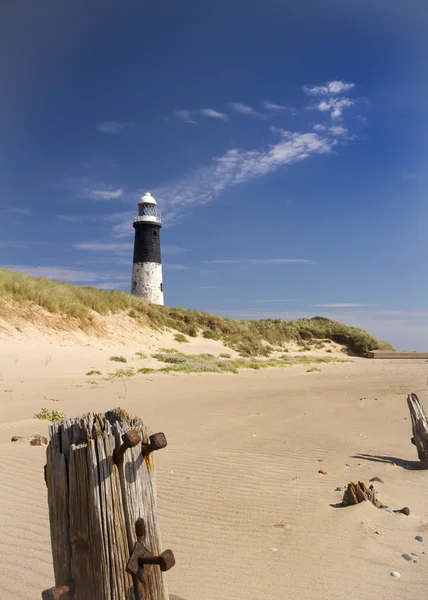 Lighthouse at Spurn Point — Stock Photo, Image