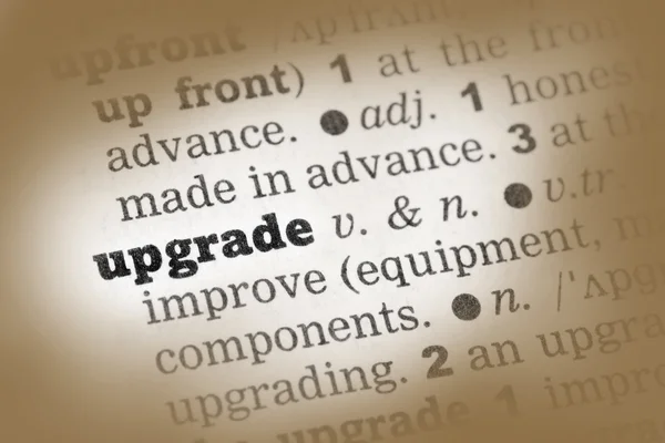 Upgrade  Dictionary Definition — Stock Photo, Image