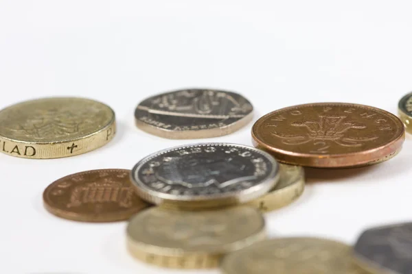 One pound coins — Stock Photo, Image