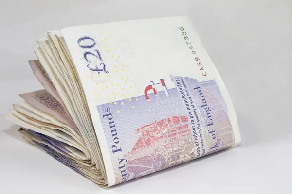 Twenty Pound Notes — Stock Photo, Image