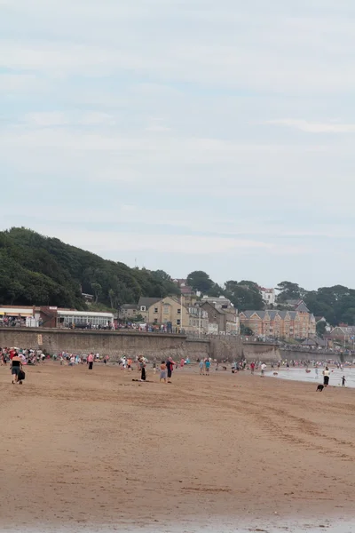 Praia em Yorkshire Inglaterra — Fotografia de Stock