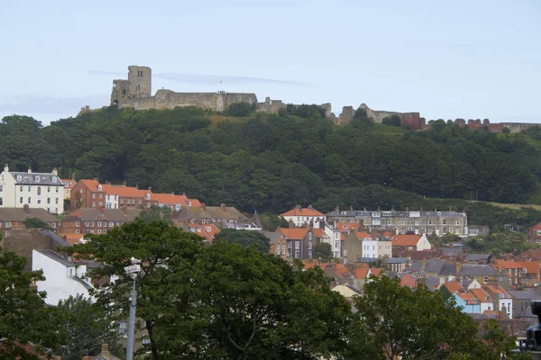 Scarborough takåsar och slott — Stockfoto