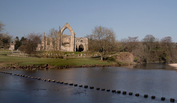 Bolton Priory and stepping stones