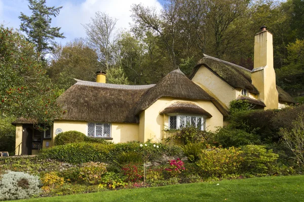 Thatched roof cottage — Stock Photo, Image