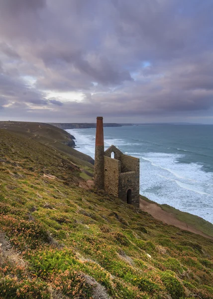 Wheal Coates tin mijne Cornwall — Stockfoto