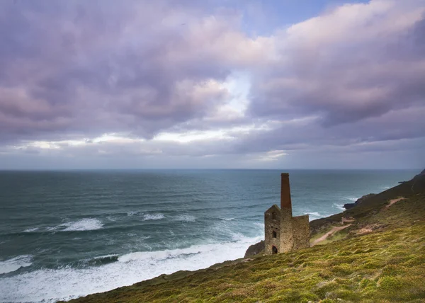 Wheal Coates tin mijne Cornwall — Stockfoto