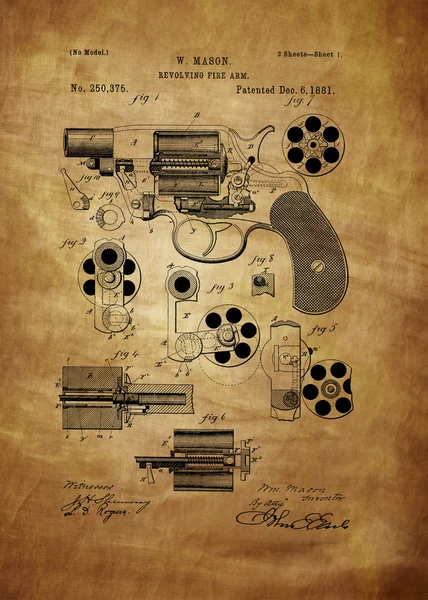 Odnawialnych ogień ramienia Patent — Zdjęcie stockowe