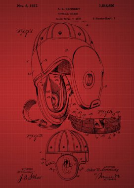 Futbol kask Patent