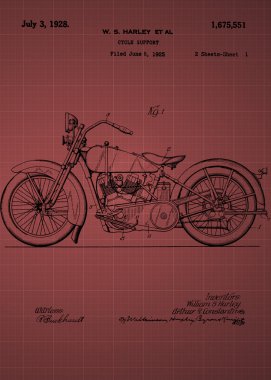 Harley Davidson Motosiklet Patent