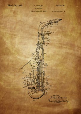 Saksafon Patent çizim