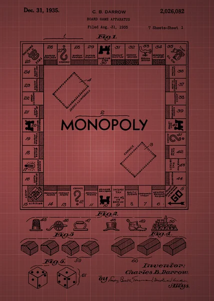Monopolie octrooi — Stockfoto