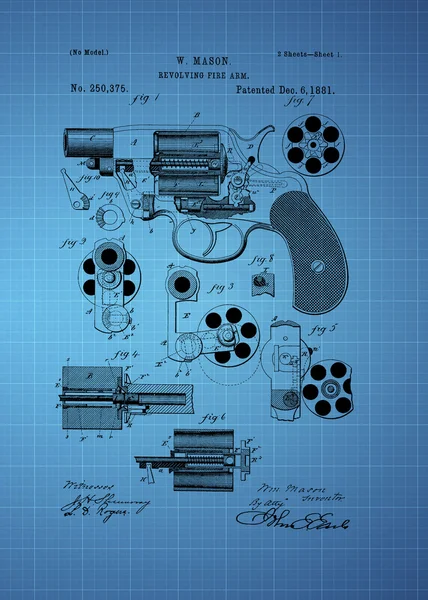 Odnawialnych ogień ramienia Patent — Zdjęcie stockowe