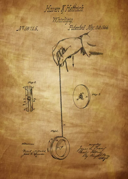 Dibujo de patente Yoyo —  Fotos de Stock