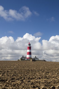 Happisburgh kırmızı ve beyaz deniz feneri