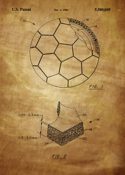 Patente de futebol — Fotografia de Stock