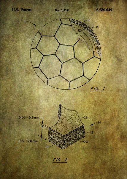 Brevetto calcio — Foto Stock