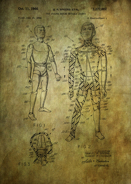 G.i. Joe Patent 1964 -