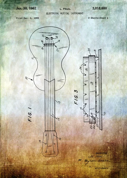Les Paul elektro gitar 1959 — Stok fotoğraf