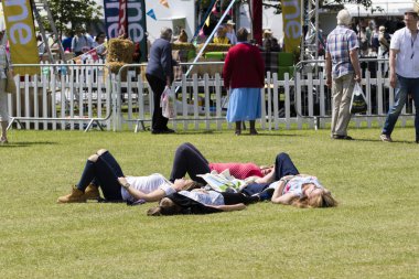 İnsanlar büyük Yorkshire Show zevk