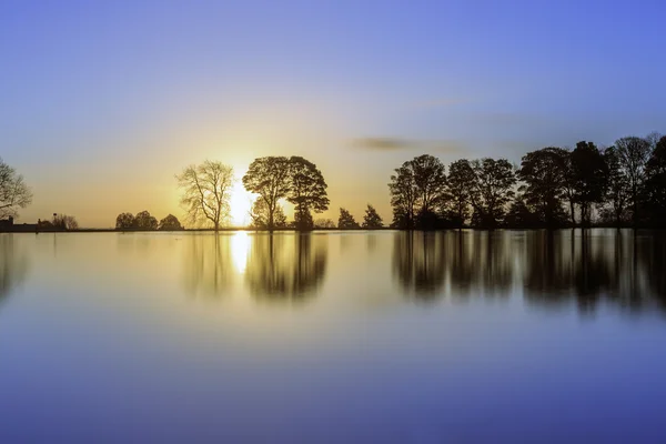 Sunrise Lake en Yorkshire — Foto de Stock