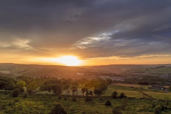Yorkshire sunset UK — Stock Photo, Image