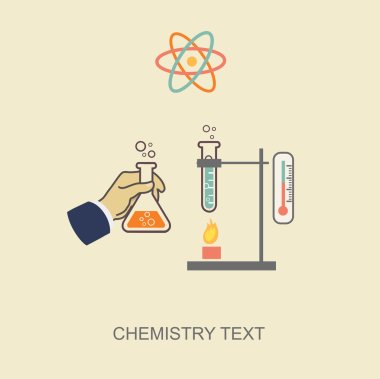 Chemistry infographic vector illustration, infographics template