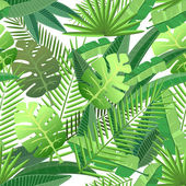 Tropické listy bezešvé vzor