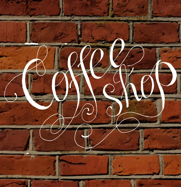 Sjabloon van koffie winkel — Stockvector