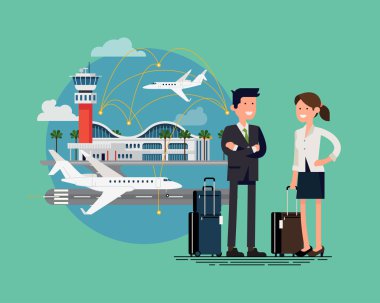 Jet gemide iş çift hazır