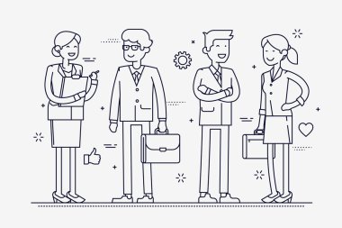 Grup Ofis çalışanları