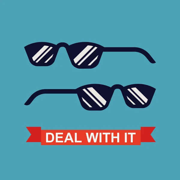 Black Pixel Glasses Vector. Thug Lifestyle. For Meme Photos And