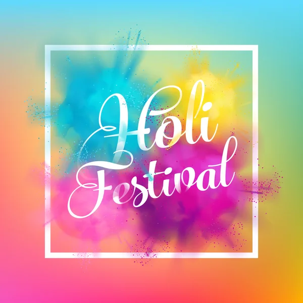 Lovely Holi spring festival — Stock Vector